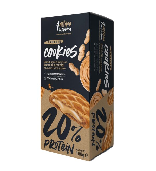 Biscotti proteici con burro di arachidi - 20% di proteine - €29,17- 1 attimo in forma - cookie arachidi