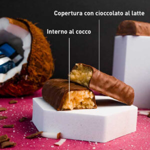 Barretta Energetica al Cocco e Cioccolato al Latte con L-Carnitina
