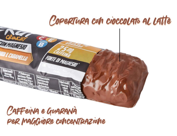 Barretta energetica crunchy gusto cioccolato al latte, arachidi e caramello - €19,12- 1 attimo in forma - 1