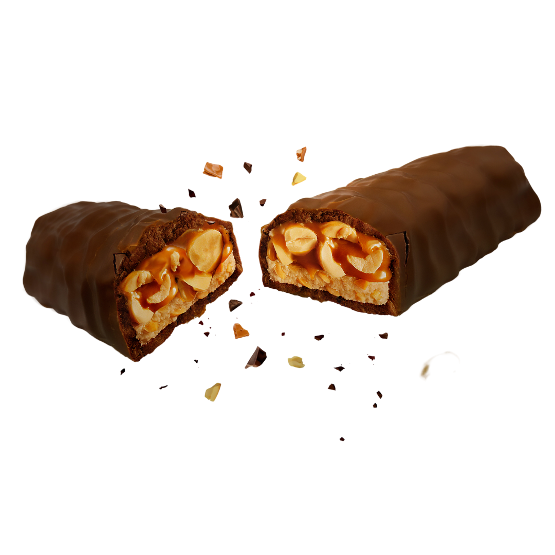 Quadripack Barrette Energetiche Crunchy - Cioccolato al Latte, Caramello e  Noccioline - 1 Attimo in Forma