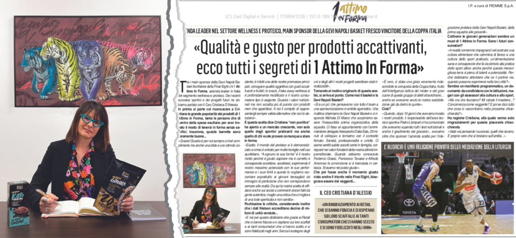 "Il Mattino" intervista Cristiana D'alessio, CEO di 1 Attimo In Forma. - - 1 Attimo in Forma - x 3